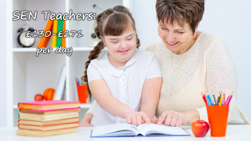 SEN Teachers: £130-£271 per day